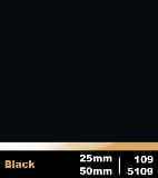 Black 25mm cod 109 | Black 50mm cod 5109